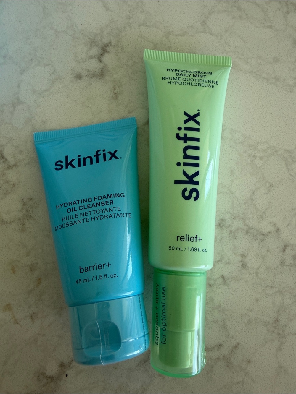 Skinfix Hydrating Foaming Oil Cleanser & Relief+ Daily Mist